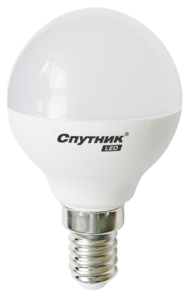 Cветодиодная лампа LED G45 10W/3000K/E14, Спутник 